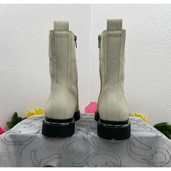 Via Spiga/Tavvi Hiker Boots/White/Size 10