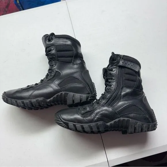 Vibram Tactical Black Boots size 6W military combat shoes