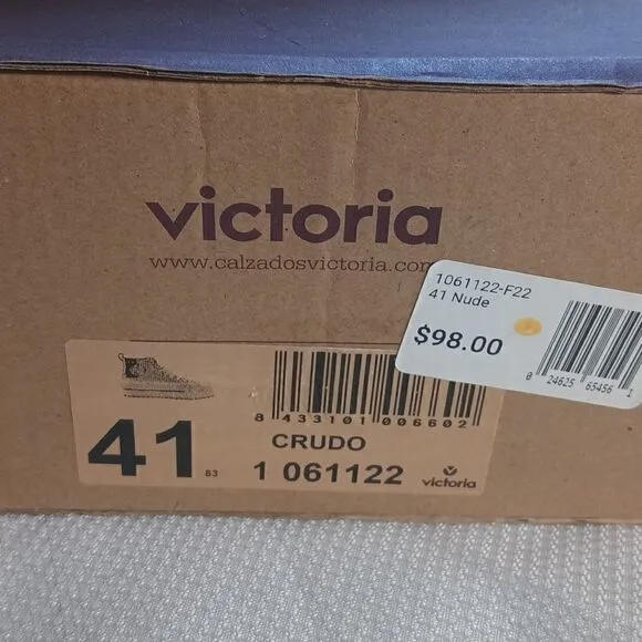 Victoria Crudo high top canvas platform sneakers nude/white size 10