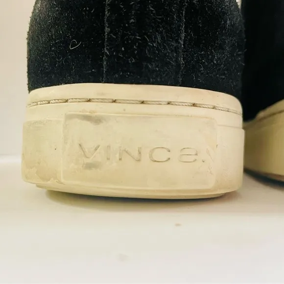 Vince Black Suede Chelsea Ankle Boots Size 10