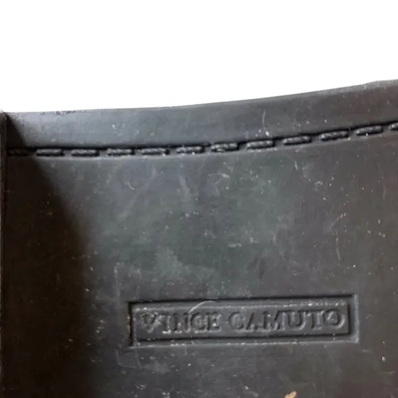 Vince Camuto Leather Buckle Boots Black