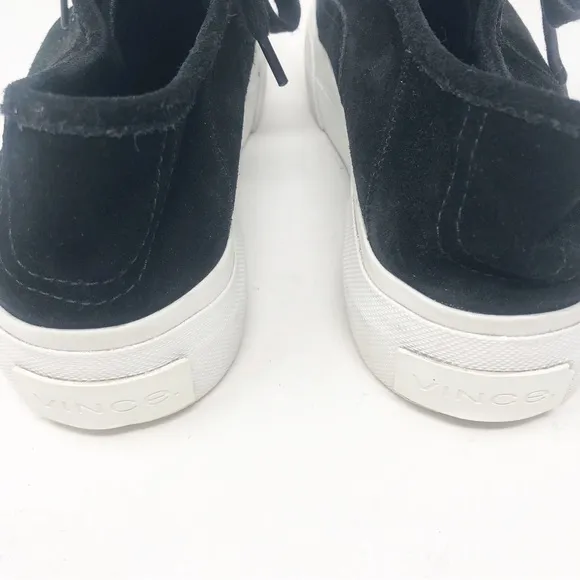 VINCE | Copley Black Suede Platform Lace Up Sneakers Women’s Size 6