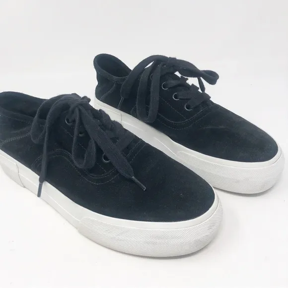 VINCE | Copley Black Suede Platform Lace Up Sneakers Women’s Size 6