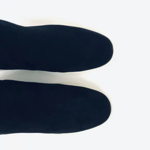 Vince High-Top Black Suede Leather Sneakers
