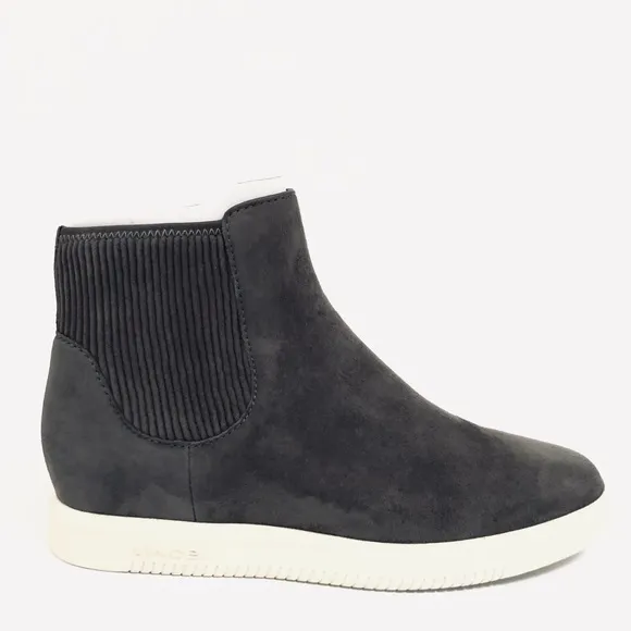 Vince High-Top Gray Suede Leather Sneakers