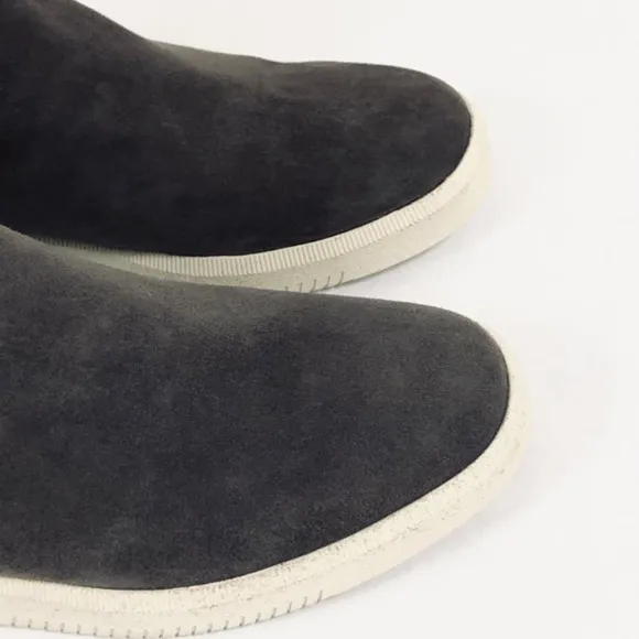 Vince High-Top Gray Suede Leather Sneakers