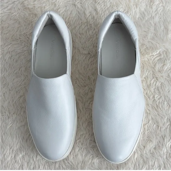 Vince Leather Warren Platform Sneakers