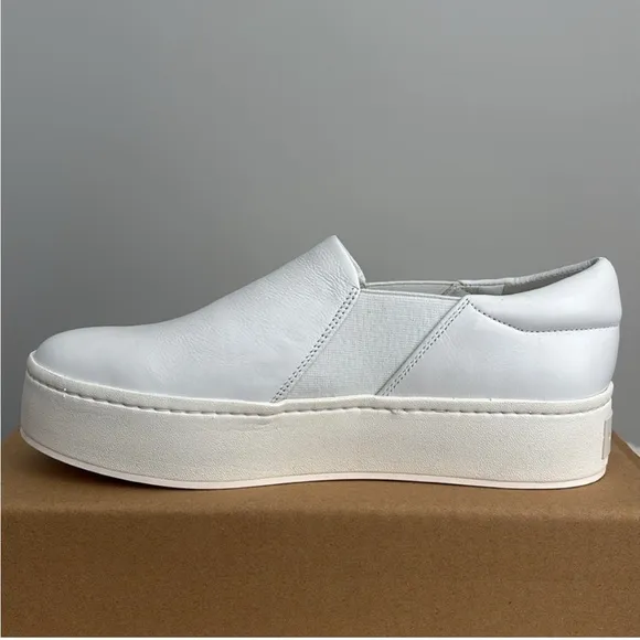 Vince Leather Warren Platform Sneakers