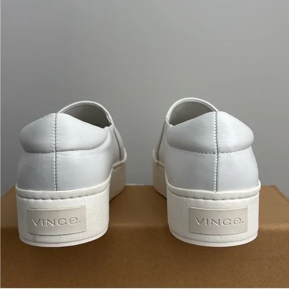 Vince Leather Warren Platform Sneakers