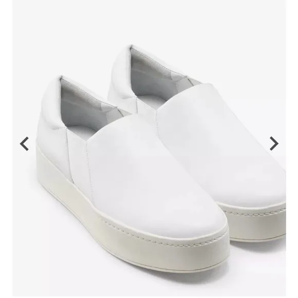 Vince Leather Warren Platform Sneakers