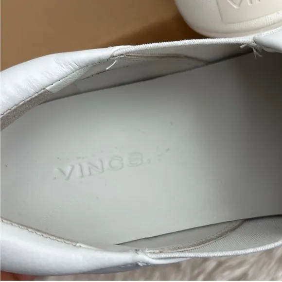 Vince Leather Warren Platform Sneakers