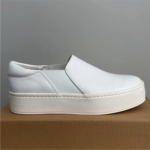 Vince Leather Warren Platform Sneakers