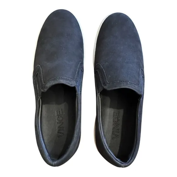 Vince Men's Fairfax-b Sneaker in Navy Suede NWOB