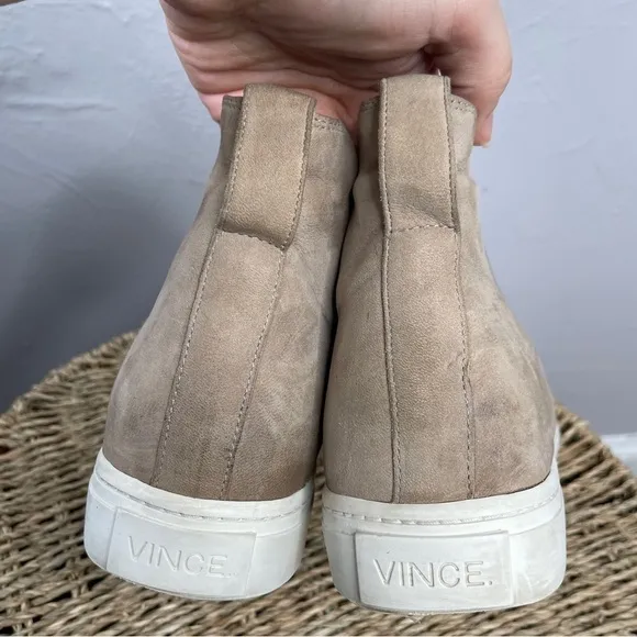 VINCE Newlyn Napa Leather High Top Sneakers
