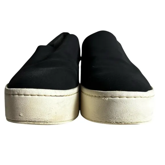 Vince Platform Slip on Women’s Sneakers Black Size 8.5 Minimalist Casual