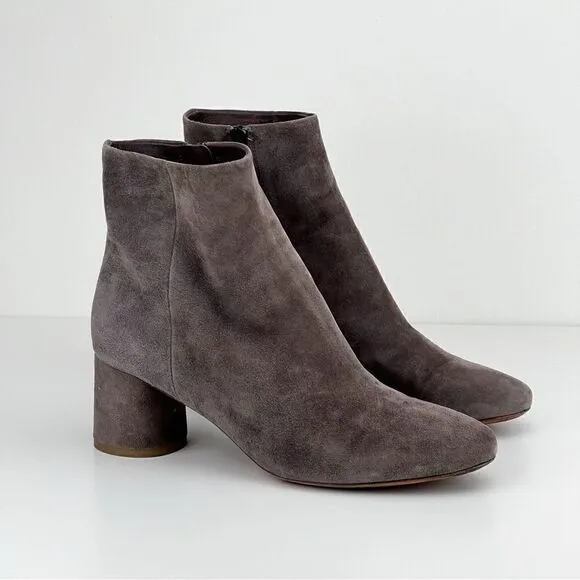 VINCE. Ridley Suede Grey Boots Booties 8.5