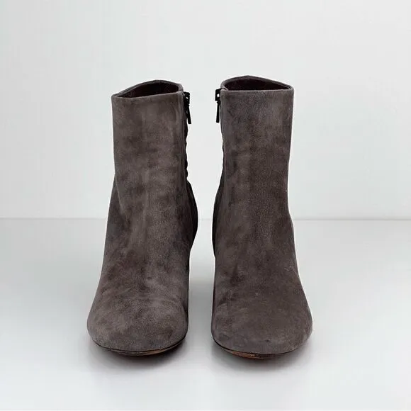 VINCE. Ridley Suede Grey Boots Booties 8.5