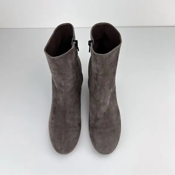 VINCE. Ridley Suede Grey Boots Booties 8.5