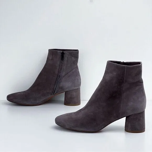 VINCE. Ridley Suede Grey Boots Booties 8.5