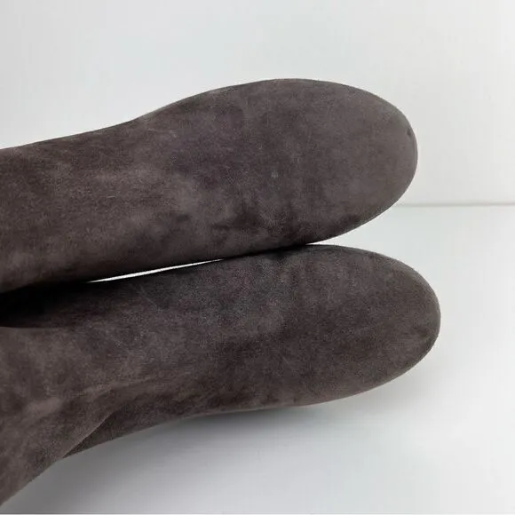 VINCE. Ridley Suede Grey Boots Booties 8.5