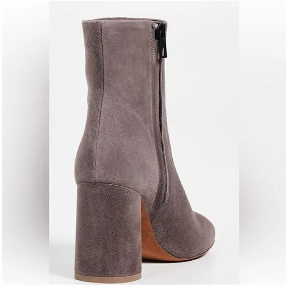 VINCE. Ridley Suede Grey Boots Booties 8.5