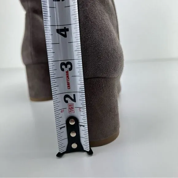 VINCE. Ridley Suede Grey Boots Booties 8.5