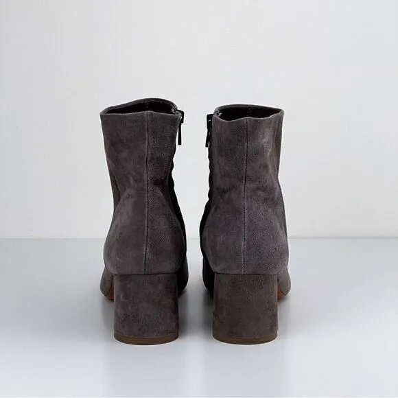 VINCE. Ridley Suede Grey Boots Booties 8.5