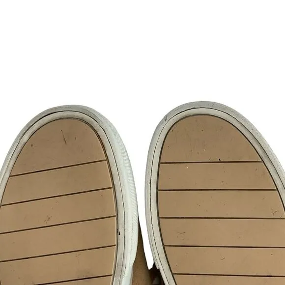 Vince Tan Suede Platform Low Top Sneakers Size 8.5