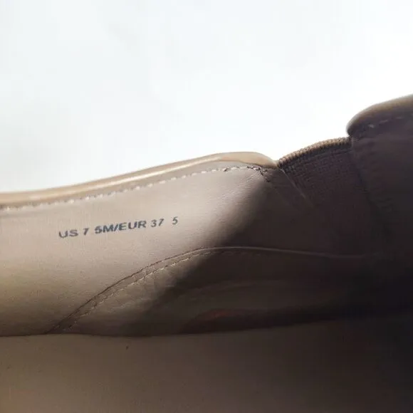 Vince Verrell Slip on Beige Taupe Suede Sneakers Mules Shoes Women's Size 7.5