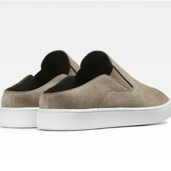 VINCE Verrell Slip On Suede Backless Sneakers