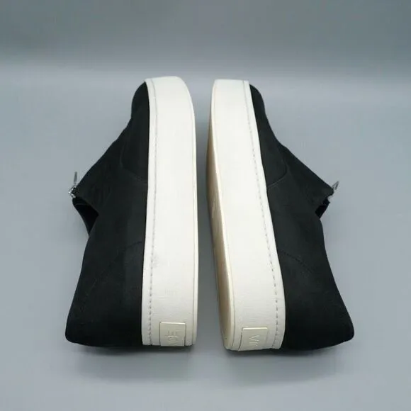 Vince Warner Zip-Front Platform Womens Sneakers Black Size US size 9.5M Eur 39.5
