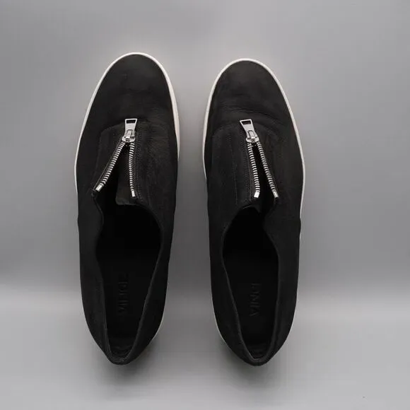 Vince Warner Zip-Front Platform Womens Sneakers Black Size US size 9.5M Eur 39.5