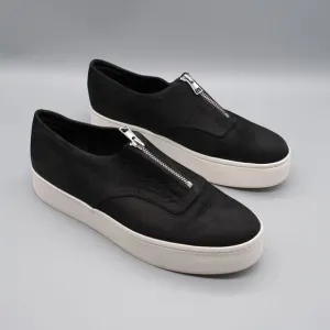 Vince Warner Zip-Front Platform Womens Sneakers Black Size US size 9.5M Eur 39.5