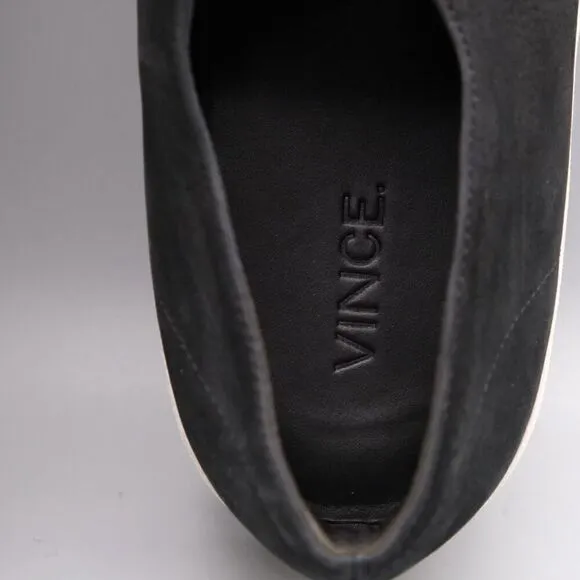 Vince Warner Zip-Front Platform Womens Sneakers Black Size US size 9.5M Eur 39.5