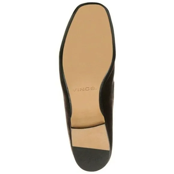 VINCE. Womens Brown Smoking Padded Bray Square Toe Slip On Slippers Shoes 5