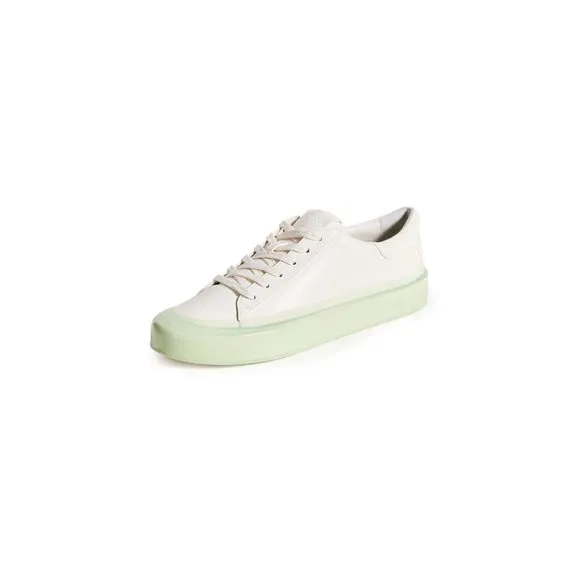 VINCE WOMEN'S GABI DIPPED SNEAKERS, DEW GREEN, 8 MEDIUM US