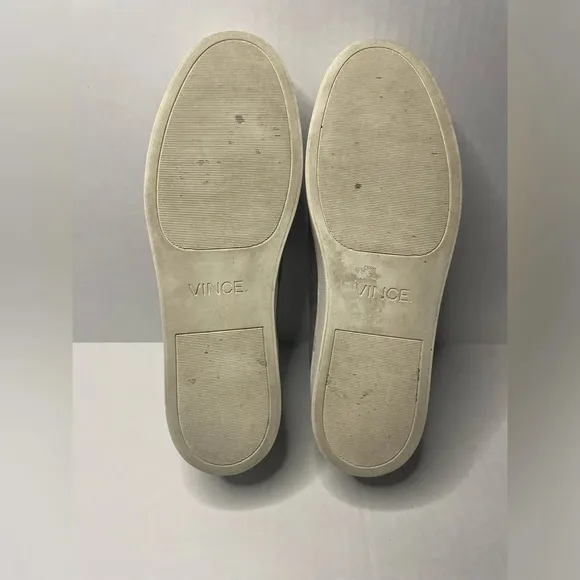 Vince Womens Warner Leather Suede Platform Zip-Up Sneakers Limestone Gray size 9