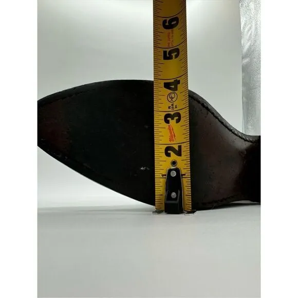 Vintage Acme 2 Tone Lizard Toe Black Cowboy Western Boots 9.5D