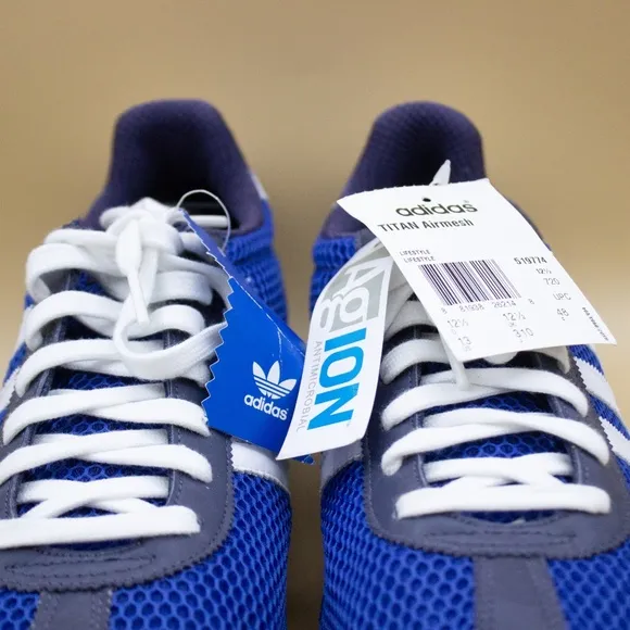 Vintage Adidas Titan Air Mesh Blue Shoes 519774 Men's Size 13