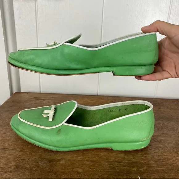 vintage Belgian Shoes Midinette Slip on Shoe