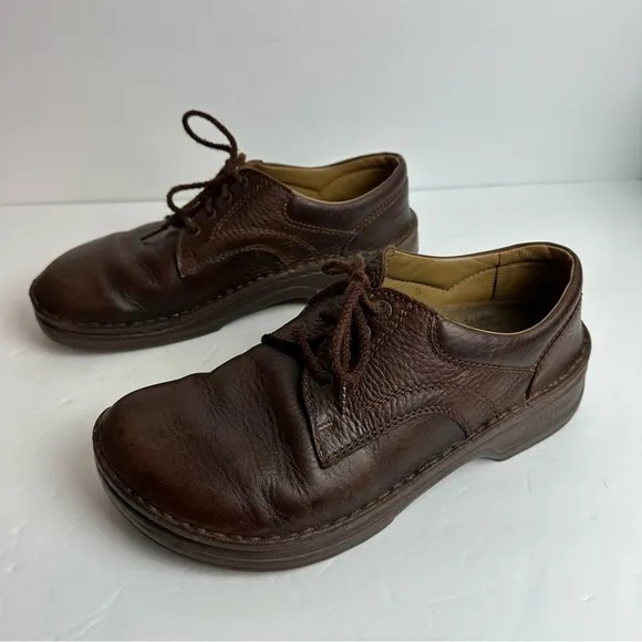 Vintage Birkenstock Memphis Shoes Men's size 10 Boots EU 43 Leather Brown
