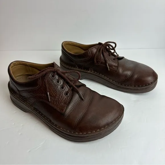 Vintage Birkenstock Memphis Shoes Men's size 10 Boots EU 43 Leather Brown
