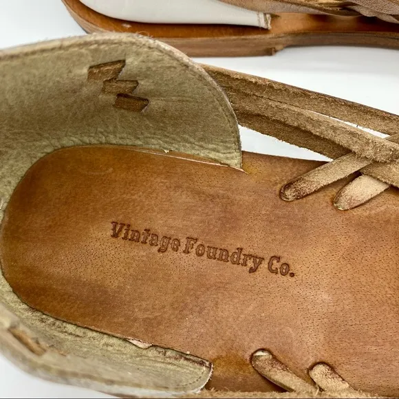 Vintage Foundry White Leather Myra Shoe
