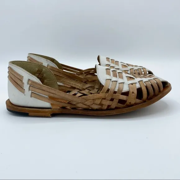 Vintage Foundry White Leather Myra Shoe