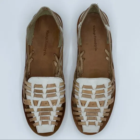 Vintage Foundry White Leather Myra Shoe