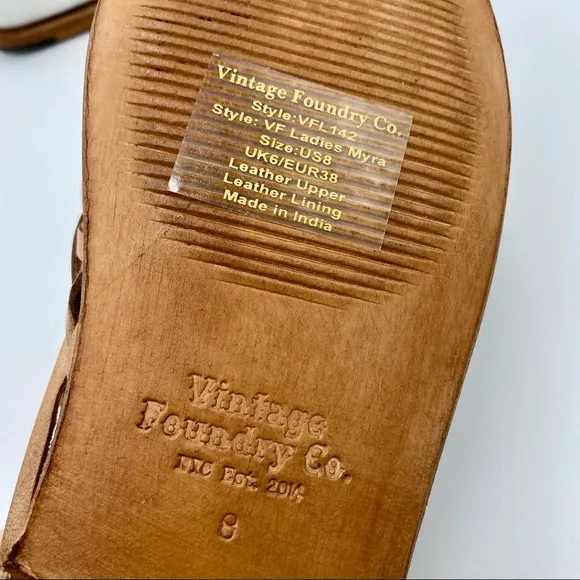 Vintage Foundry White Leather Myra Shoe