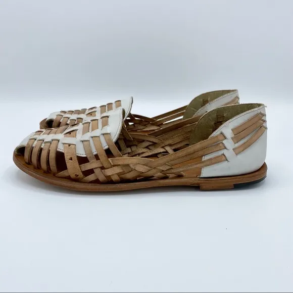 Vintage Foundry White Leather Myra Shoe