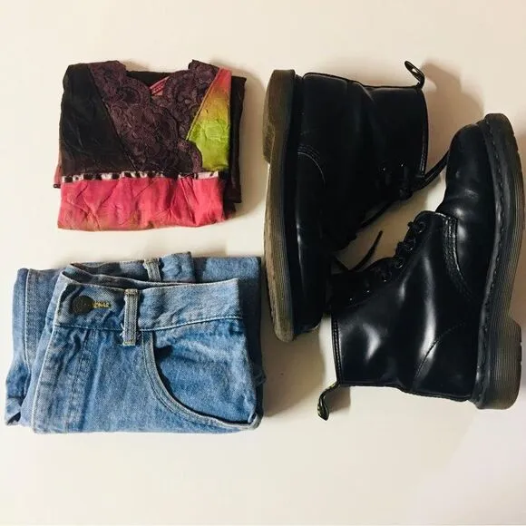 Vintage Guess Blue Denim A-Line Skirt