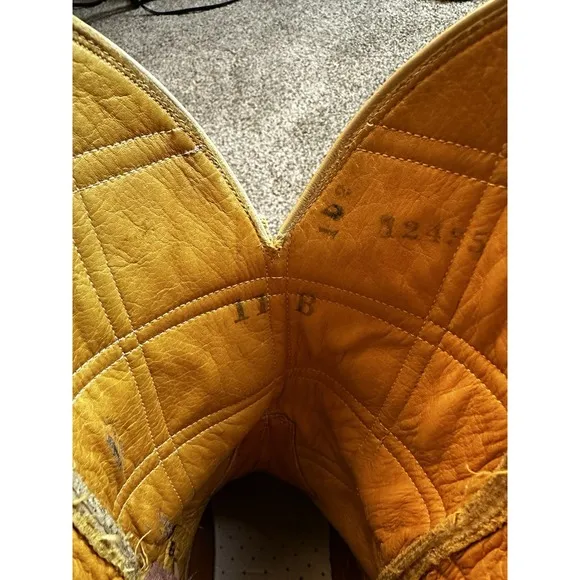 Vintage Handmade Custom Made Patchwork Cowboy Western Boots Men's 11B
