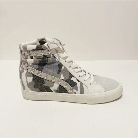 VINTAGE HAVANA Dreamer White High-Top Leather Sneakers NWT